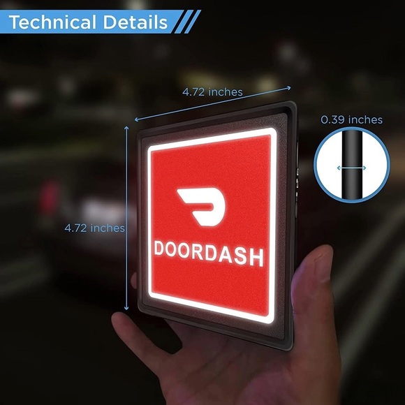 DoorDash Delivery LED Sign - Picture 5 of 7